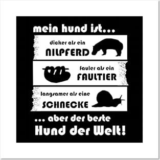 Hund Terrier Bulldogge german shepherd Spruch Posters and Art